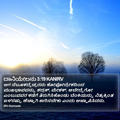 ದಾನಿಯೇಲನು 3:19 KANIRV Bible Verse Image