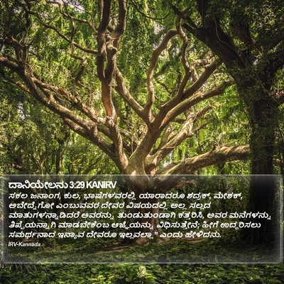 ದಾನಿಯೇಲನು 3:29 KANIRV Bible Verse Image