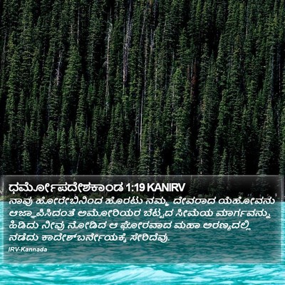 ಧರ್ಮೋಪದೇಶಕಾಂಡ 1:19 KANIRV Bible Verse Image