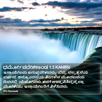 ಧರ್ಮೋಪದೇಶಕಾಂಡ 1:3 KANIRV Bible Verse Image