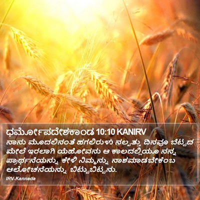 ಧರ್ಮೋಪದೇಶಕಾಂಡ 10:10 KANIRV Bible Verse Image