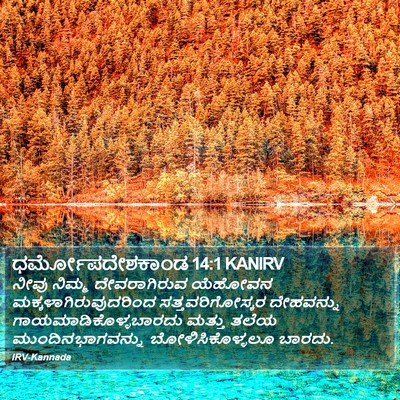 ಧರ್ಮೋಪದೇಶಕಾಂಡ 14:1 KANIRV Bible Verse Image