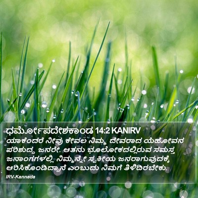 ಧರ್ಮೋಪದೇಶಕಾಂಡ 14:2 KANIRV Bible Verse Image