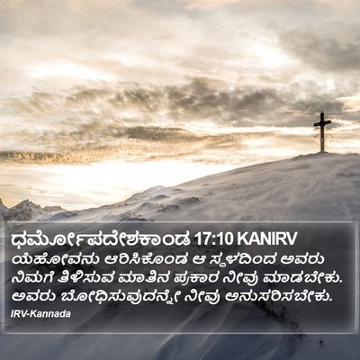 ಧರ್ಮೋಪದೇಶಕಾಂಡ 17:10 KANIRV Bible Verse Image