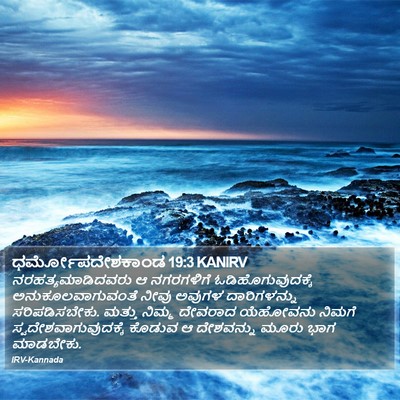 ಧರ್ಮೋಪದೇಶಕಾಂಡ 19:3 KANIRV Bible Verse Image