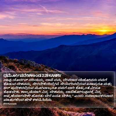 ಧರ್ಮೋಪದೇಶಕಾಂಡ 2:29 KANIRV Bible Verse Image
