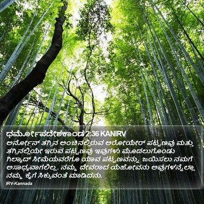 ಧರ್ಮೋಪದೇಶಕಾಂಡ 2:36 KANIRV Bible Verse Image