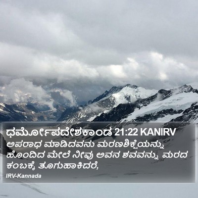 ಧರ್ಮೋಪದೇಶಕಾಂಡ 21:22 KANIRV Bible Verse Image