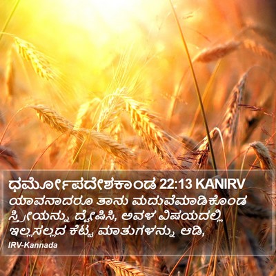 ಧರ್ಮೋಪದೇಶಕಾಂಡ 22:13 KANIRV Bible Verse Image