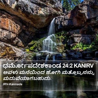 ಧರ್ಮೋಪದೇಶಕಾಂಡ 24:2 KANIRV Bible Verse Image