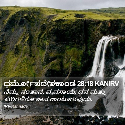 ಧರ್ಮೋಪದೇಶಕಾಂಡ 28:18 KANIRV Bible Verse Image