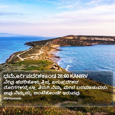 ಧರ್ಮೋಪದೇಶಕಾಂಡ 28:60 KANIRV Bible Verse Image