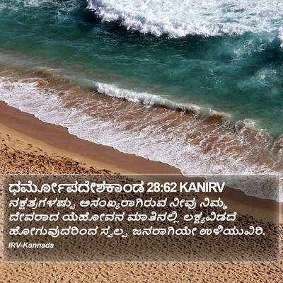 ಧರ್ಮೋಪದೇಶಕಾಂಡ 28:62 KANIRV Bible Verse Image