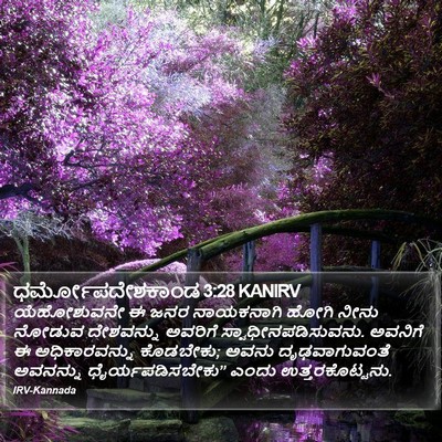 ಧರ್ಮೋಪದೇಶಕಾಂಡ 3:28 KANIRV Bible Verse Image
