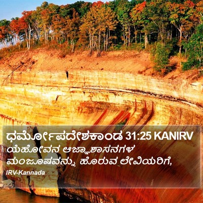 ಧರ್ಮೋಪದೇಶಕಾಂಡ 31:25 KANIRV Bible Verse Image