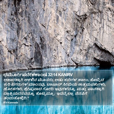 ಧರ್ಮೋಪದೇಶಕಾಂಡ 32:14 KANIRV Bible Verse Image