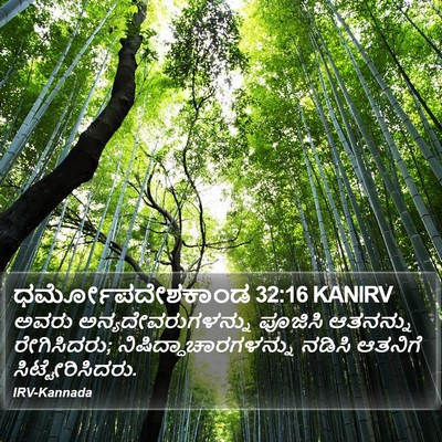 ಧರ್ಮೋಪದೇಶಕಾಂಡ 32:16 KANIRV Bible Verse Image