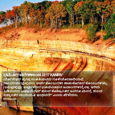 ಧರ್ಮೋಪದೇಶಕಾಂಡ 33:17 KANIRV Bible Verse Image