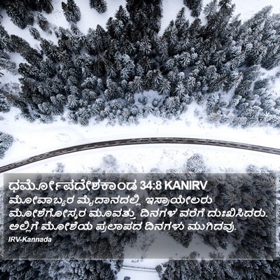 ಧರ್ಮೋಪದೇಶಕಾಂಡ 34:8 KANIRV Bible Verse Image
