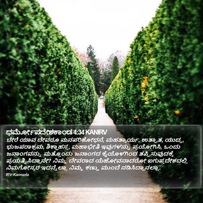 ಧರ್ಮೋಪದೇಶಕಾಂಡ 4:34 KANIRV Bible Verse Image