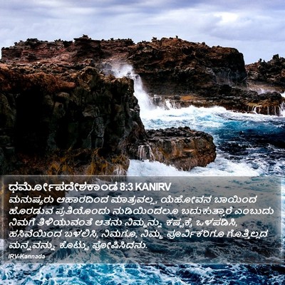 ಧರ್ಮೋಪದೇಶಕಾಂಡ 8:3 KANIRV Bible Verse Image