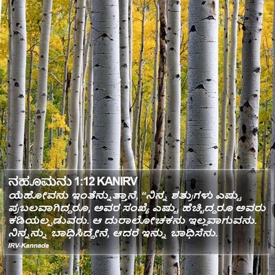 ನಹೂಮನು 1:12 KANIRV Bible Verse Image