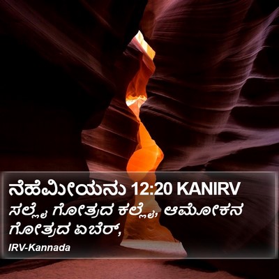 ನೆಹೆಮೀಯನು 12:20 KANIRV Bible Verse Image