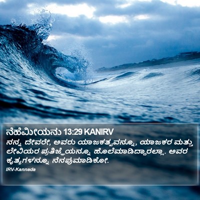 ನೆಹೆಮೀಯನು 13:29 KANIRV Bible Verse Image