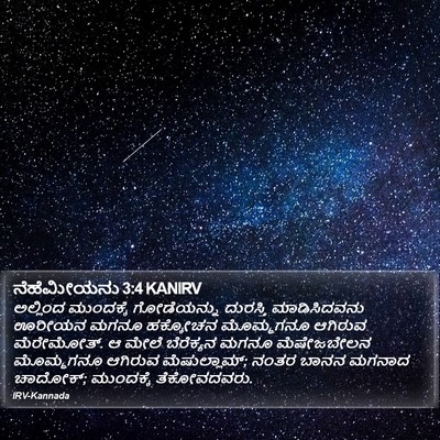 ನೆಹೆಮೀಯನು 3:4 KANIRV Bible Verse Image