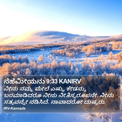 ನೆಹೆಮೀಯನು 9:33 KANIRV Bible Verse Image