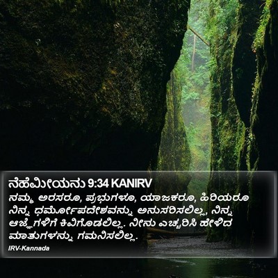 ನೆಹೆಮೀಯನು 9:34 KANIRV Bible Verse Image