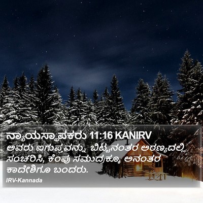 ನ್ಯಾಯಸ್ಥಾಪಕರು 11:16 KANIRV Bible Verse Image