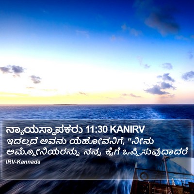 ನ್ಯಾಯಸ್ಥಾಪಕರು 11:30 KANIRV Bible Verse Image
