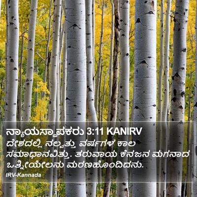 ನ್ಯಾಯಸ್ಥಾಪಕರು 3:11 KANIRV Bible Verse Image