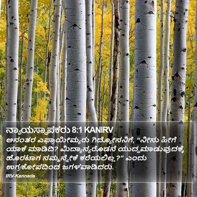 ನ್ಯಾಯಸ್ಥಾಪಕರು 8:1 KANIRV Bible Verse Image