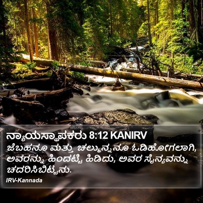 ನ್ಯಾಯಸ್ಥಾಪಕರು 8:12 KANIRV Bible Verse Image