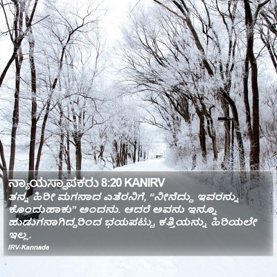 ನ್ಯಾಯಸ್ಥಾಪಕರು 8:20 KANIRV Bible Verse Image