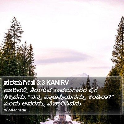 ಪರಮಗೀತೆ 3:3 KANIRV Bible Verse Image