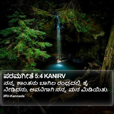 ಪರಮಗೀತೆ 5:4 KANIRV Bible Verse Image