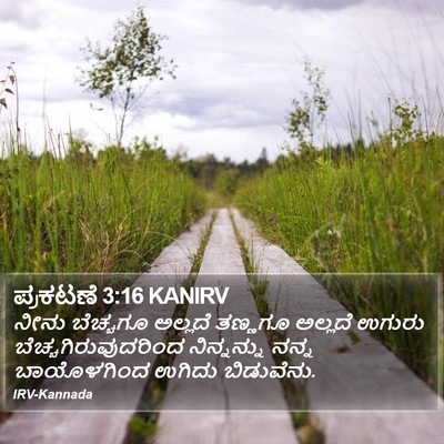 ಪ್ರಕಟಣೆ 3:16 KANIRV Bible Verse Image