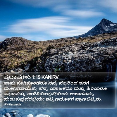 ಪ್ರಲಾಪಗಳು 1:19 KANIRV Bible Verse Image