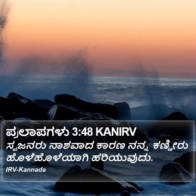 ಪ್ರಲಾಪಗಳು 3:48 KANIRV Bible Verse Image