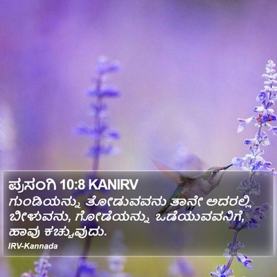 ಪ್ರಸಂಗಿ 10:8 KANIRV Bible Verse Image