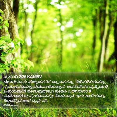 ಪ್ರಸಂಗಿ 2:26 KANIRV Bible Verse Image