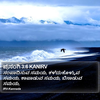 ಪ್ರಸಂಗಿ 3:6 KANIRV Bible Verse Image