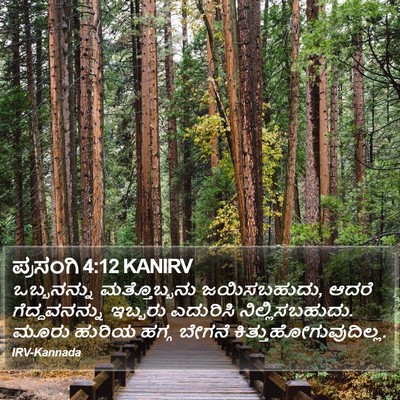 ಪ್ರಸಂಗಿ 4:12 KANIRV Bible Verse Image