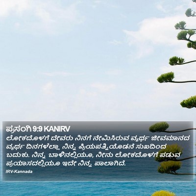 ಪ್ರಸಂಗಿ 9:9 KANIRV Bible Verse Image