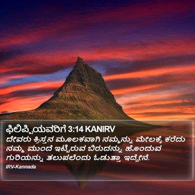 ಫಿಲಿಪ್ಪಿಯವರಿಗೆ 3:14 KANIRV Bible Verse Image