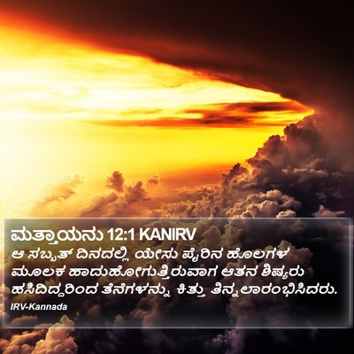 ಮತ್ತಾಯನು 12:1 KANIRV Bible Verse Image