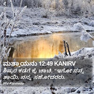 ಮತ್ತಾಯನು 12:49 KANIRV Bible Verse Image
